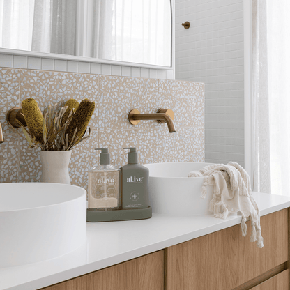 Hand & Body Wash - Al.ive - al.ive Hand Wash & Lotion Duo + Tray | Wattle & Native Moss - The Gift Company