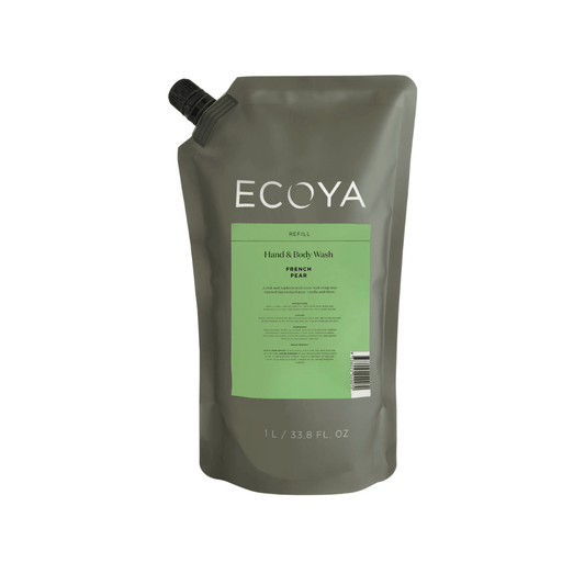 Hand & Body Wash - Ecoya - ECOYA French Pear Hand & Body Wash Refill 1L - The Gift Company