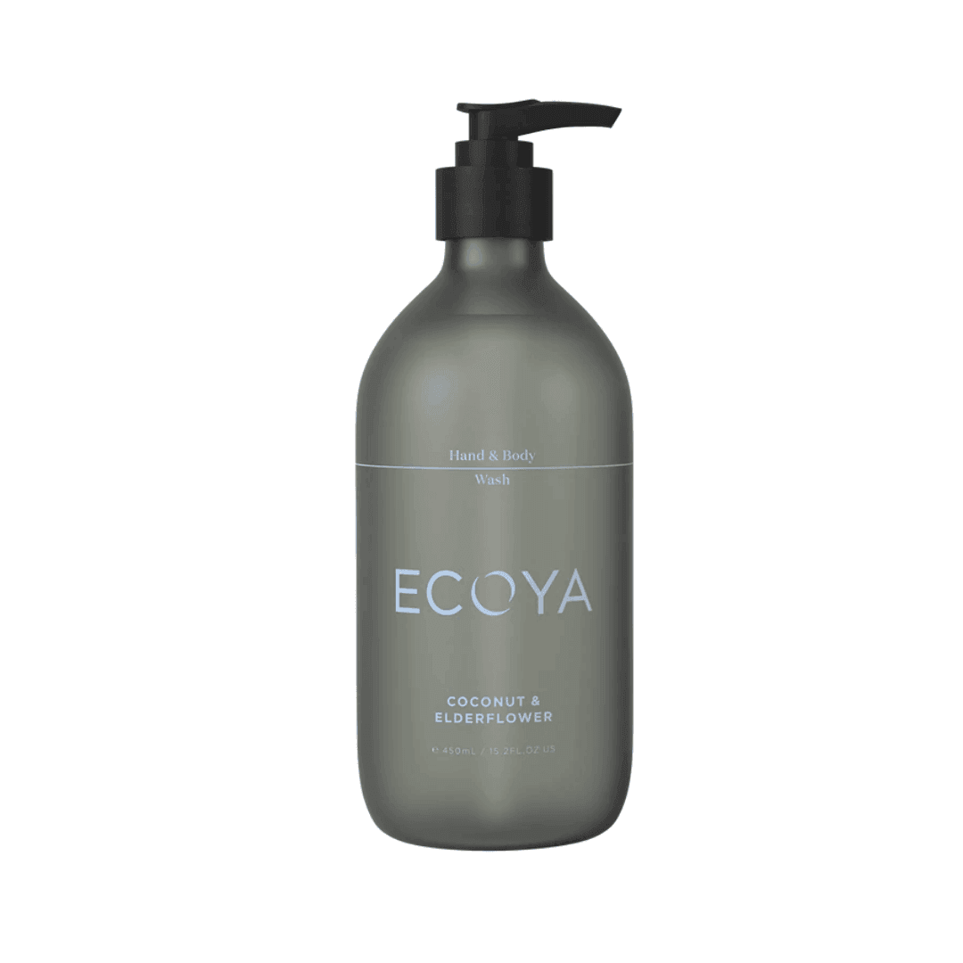 Hand & Body Wash - Ecoya - ECOYA Hand & Body Wash - Coconut & Elderflower 450mL - The Gift Company