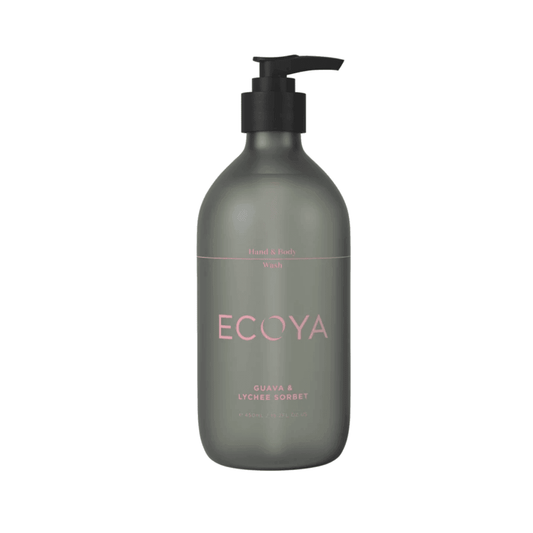 Hand & Body Wash - Ecoya - ECOYA Hand & Body Wash Guava & Lychee 450mL - The Gift Company