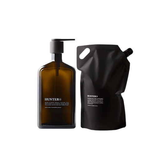 Hand & Body Wash - Hunter Lab - Hunter Lab Forever Kit (Reusable Glass Bottle - Hand & Body Wash) - The Gift Company