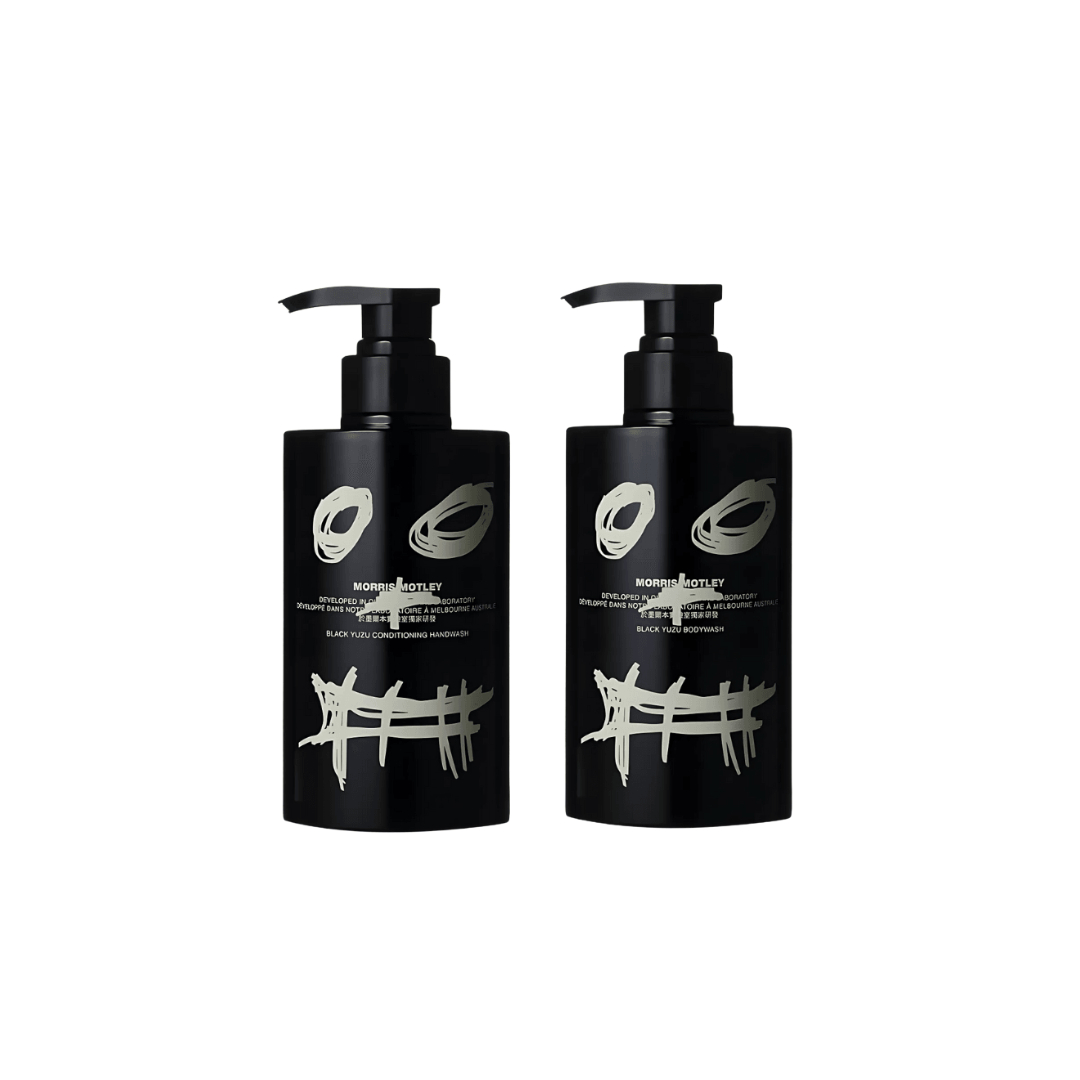 Hand & Body Wash - Morris Motley - MORRIS MOTLEY Black Yuzu Bodywash & Handwash Set - The Gift Company