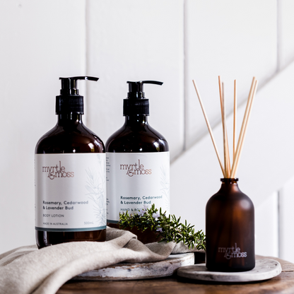 Hand & Body Wash - Myrtle & Moss - Myrtle & Moss Hand & Body Wash Rosemary, Cedarwood & Lavender Bud 250mL - The Gift Company