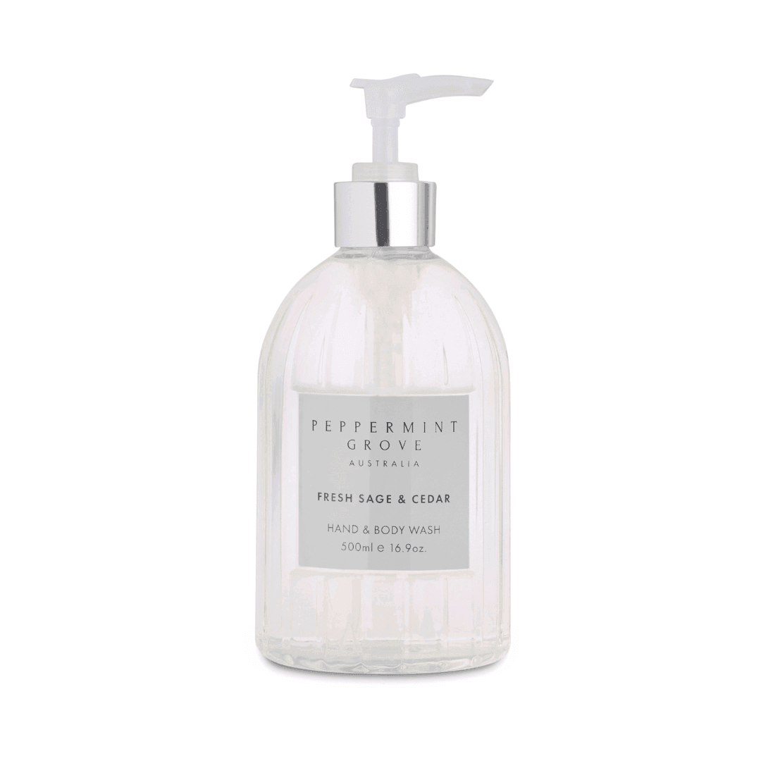 Hand & Body Wash - Peppermint Grove - Peppermint Grove Fresh Sage & Cedar Hand & Body Wash - The Gift Company