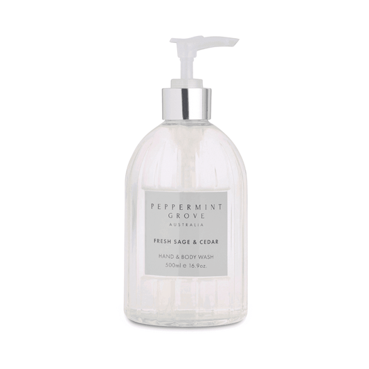 Hand & Body Wash - Peppermint Grove - Peppermint Grove Fresh Sage & Cedar Hand & Body Wash - The Gift Company