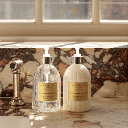 Hand & Body Wash - Peppermint Grove - Peppermint Grove Hand & Body Wash Champagne & Red Raspberries - The Gift Company