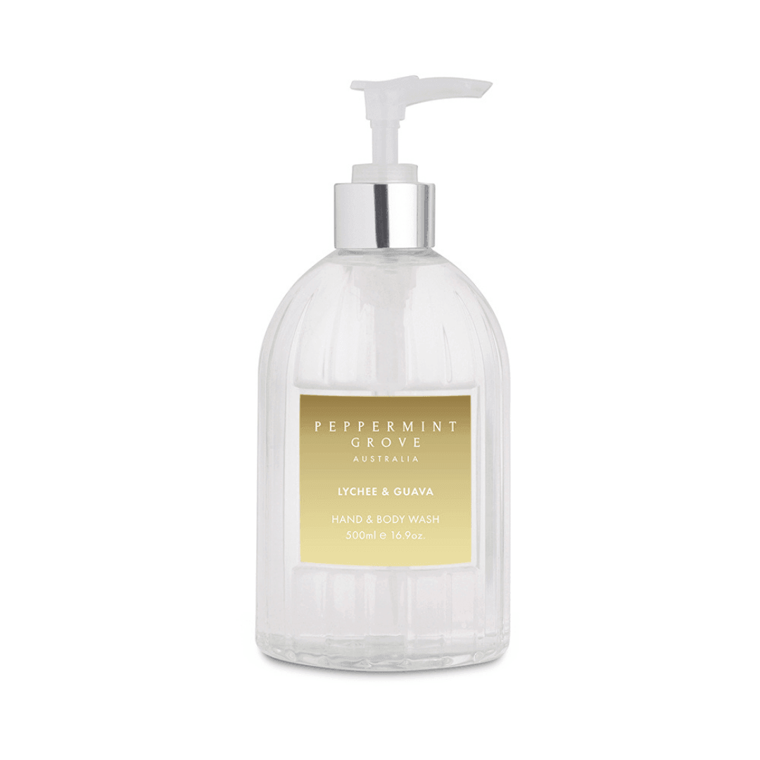 Hand & Body Wash - Peppermint Grove - Peppermint Grove Hand & Body Wash - Lychee & Guava - The Gift Company