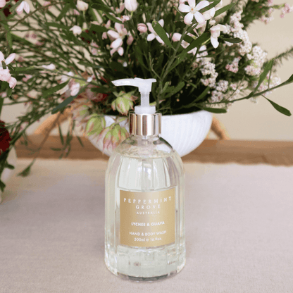 Hand & Body Wash - Peppermint Grove - Peppermint Grove Hand & Body Wash Lychee & Guava - The Gift Company