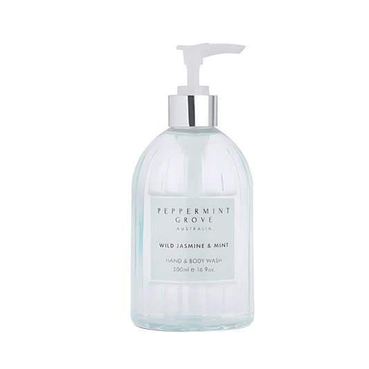 Hand & Body Wash - Peppermint Grove - Peppermint Grove Wild Jasmine & Mint Hand & Body Wash 500ml - The Gift Company