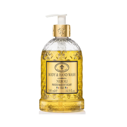 Hand & Body Wash - Saponificio Artigianale Fiorentino - Saponificio Artigianale Fiorentino Body & Hand Wash Neroli 500ml - The Gift Company