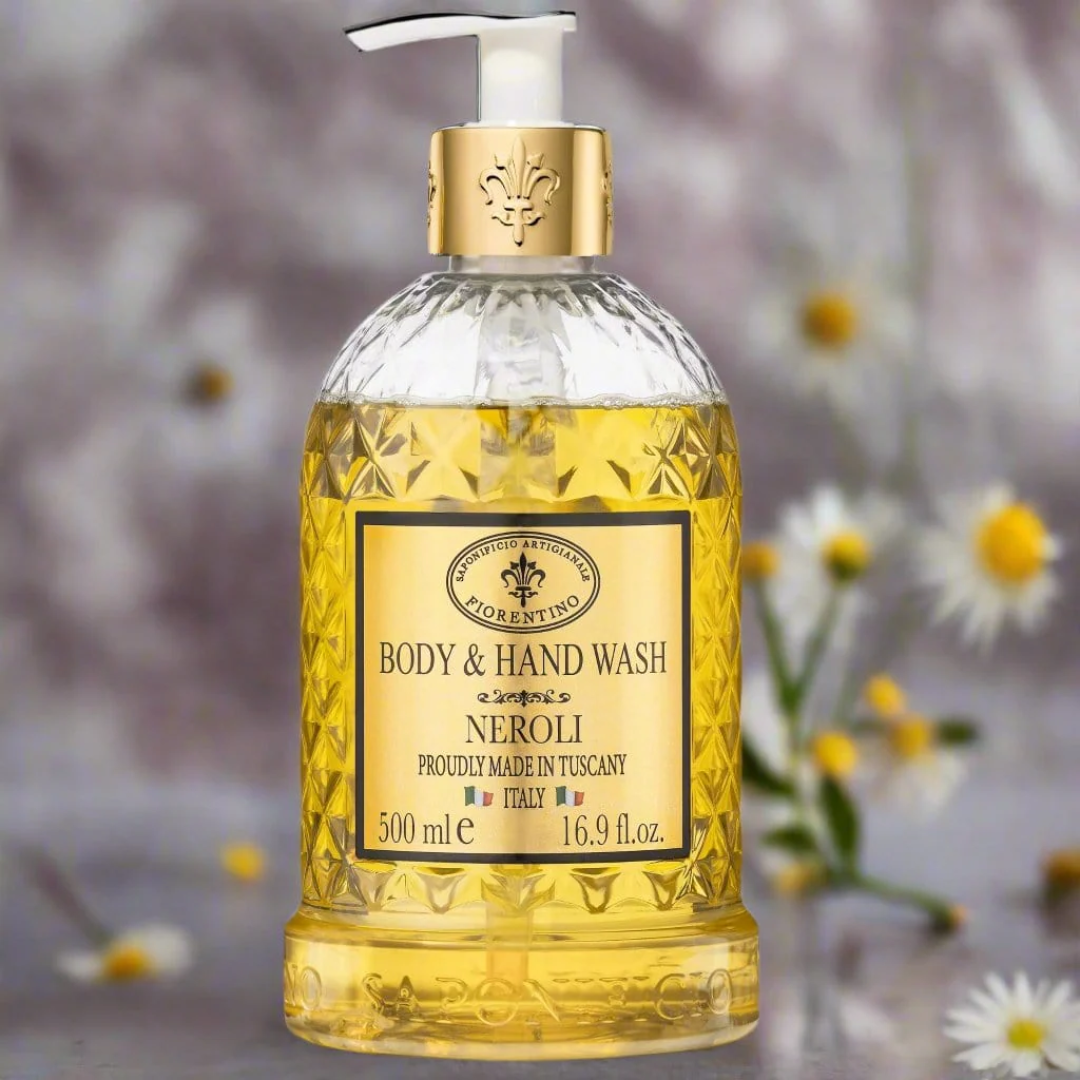Hand & Body Wash - Saponificio Artigianale Fiorentino - Saponificio Artigianale Fiorentino Body & Hand Wash Neroli 500ml - The Gift Company