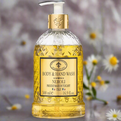 Hand & Body Wash - Saponificio Artigianale Fiorentino - Saponificio Artigianale Fiorentino Body & Hand Wash Neroli 500ml - The Gift Company