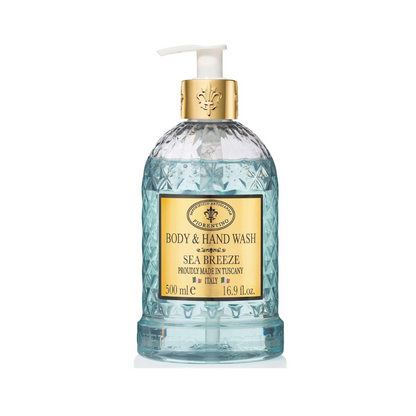 Hand & Body Wash - Saponificio Artigianale Fiorentino - Saponificio Artigianale Fiorentino Body & Hand Wash Sea Breeze 500ml - The Gift Company