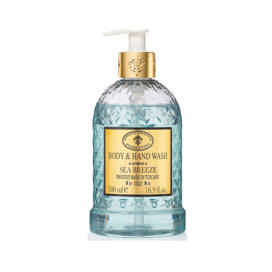 Hand & Body Wash - Saponificio Artigianale Fiorentino - Saponificio Artigianale Fiorentino Body & Hand Wash Sea Breeze 500ml - The Gift Company