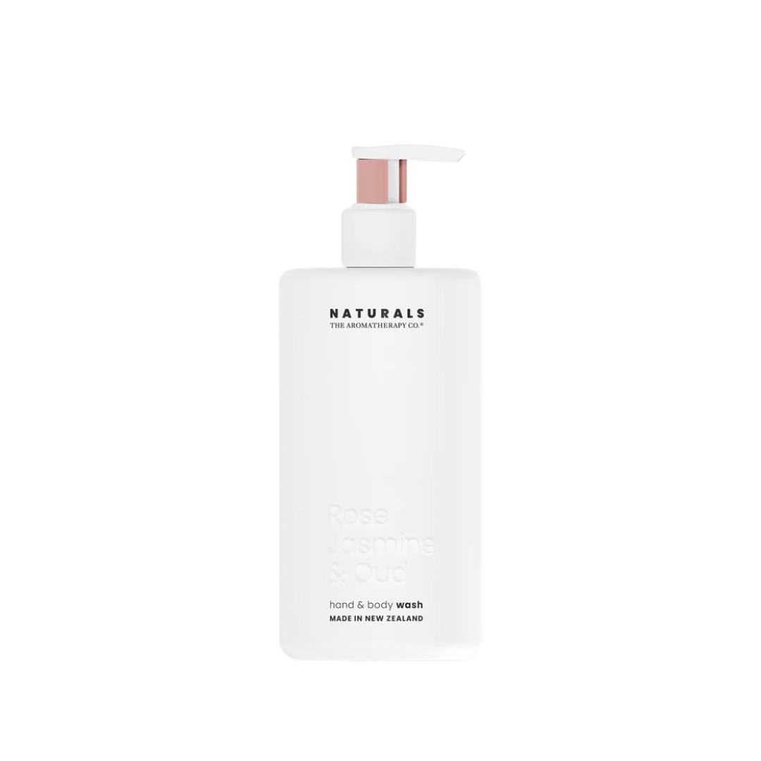 Hand & Body Wash - The Aromatherapy Co. - The Aromatherapy Co. Naturals Hand & Body Wash Rose & Jasmine Oud 400mL - The Gift Company
