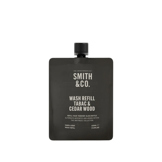 Hand & Body Wash - The Aromatherapy Co. - The Aromatherapy Co. Smith & Co. Tabac & Cedar Wood Hand & Body Wash Refill 400mL - The Gift Company