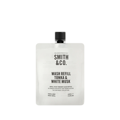 Hand & Body Wash - The Aromatherapy Co. - The Aromatherapy Co. Smith & Co. Tonka & White Musk Hand & Body Wash Refill 400mL - The Gift Company