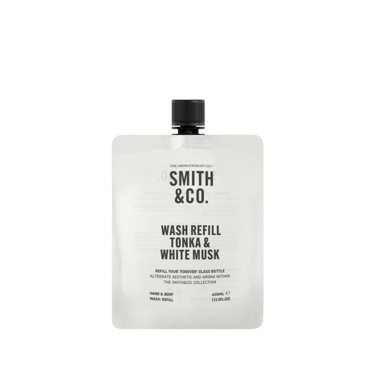Hand & Body Wash - The Aromatherapy Co. - The Aromatherapy Co. Smith & Co. Tonka & White Musk Hand & Body Wash Refill 400mL - The Gift Company