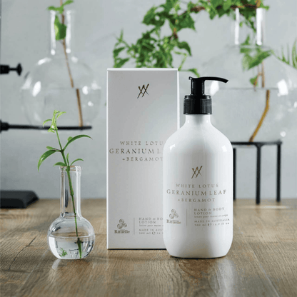 Hand & Body Wash - Urban Rituelle - Urban Rituelle Cleanse & Nourish Gift Duet: White Lotus, Geranium Leaf & Bergamot - The Gift Company