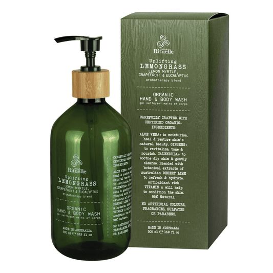 Hand & Body Wash - Urban Rituelle - Urban Rituelle Organic Hand & Body Wash - Lemongrass, Lemon Myrtle, Grapefruit & Eucalyptus 500mL - The Gift Company