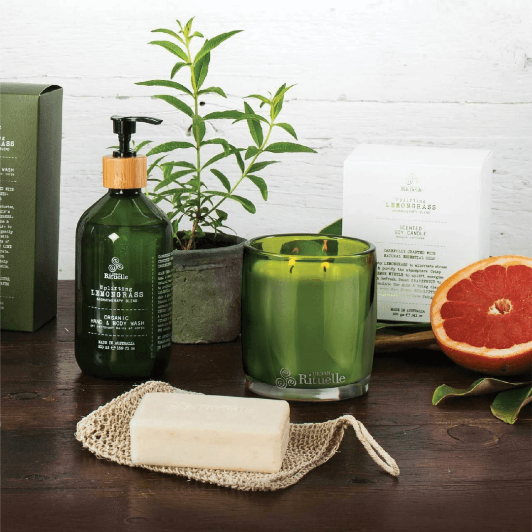 Hand & Body Wash - Urban Rituelle - Urban Rituelle Organic Hand & Body Wash - Lemongrass, Lemon Myrtle, Grapefruit & Eucalyptus - The Gift Company