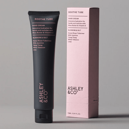 Hand Cream - Ashley & Co - Ashley & Co Soothe Tube Hand Cream Blossom & Gilt 75ml - The Gift Company