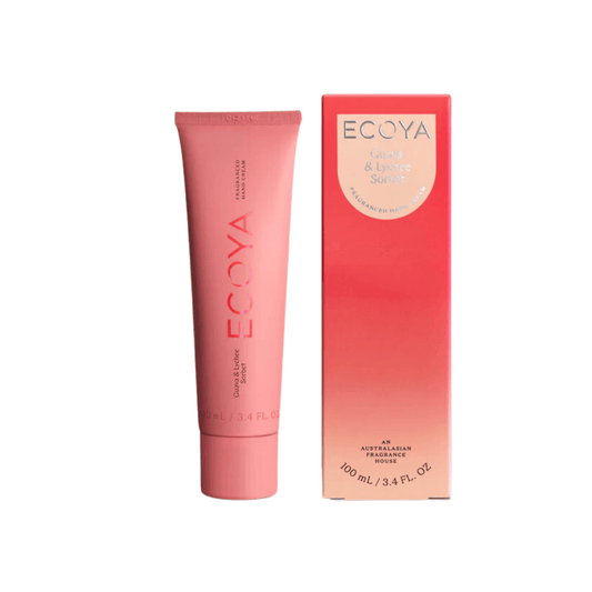 Hand Cream - Ecoya - ECOYA Hand Cream Guava & Lychee Sorbet 100ml - The Gift Company