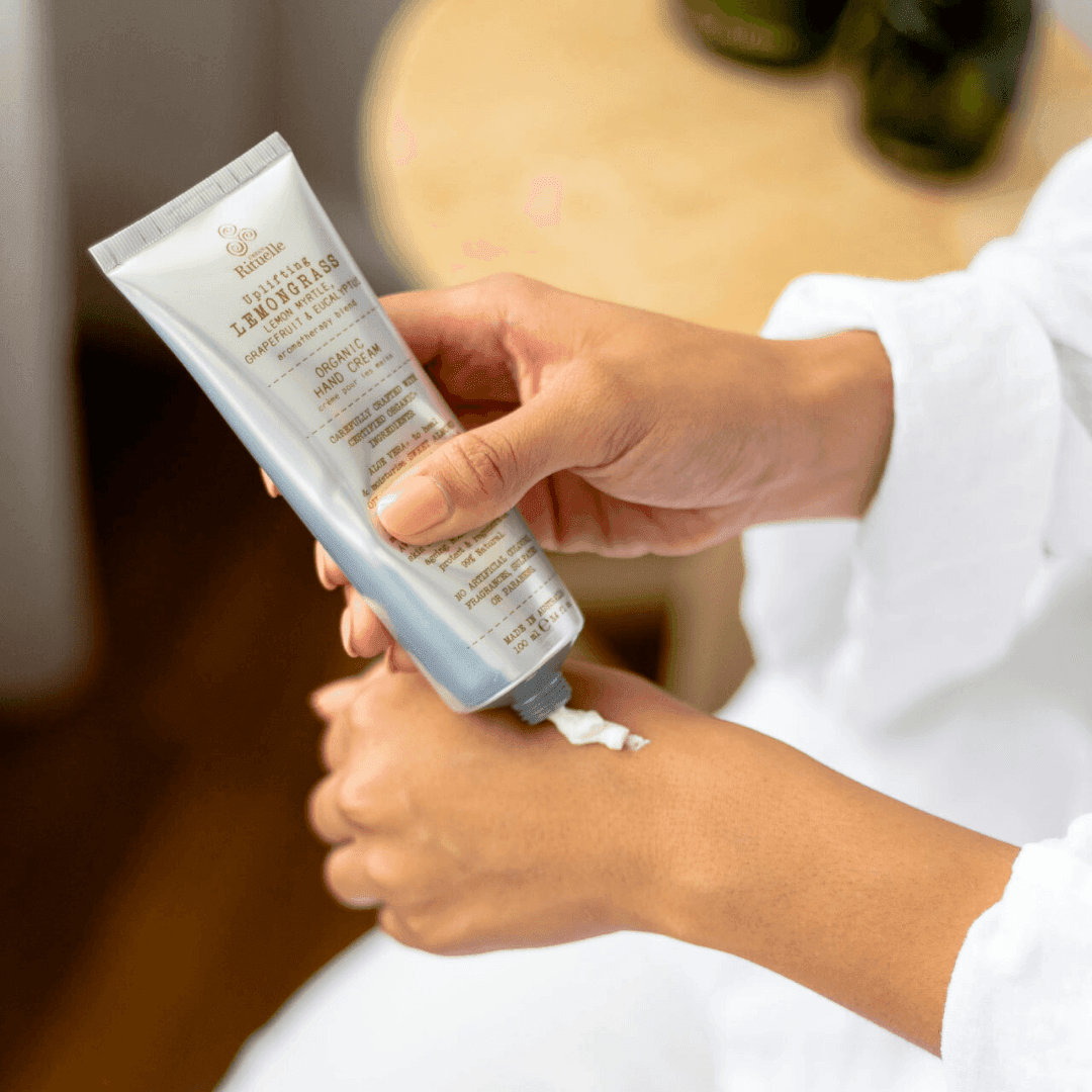Hand Cream - Urban Rituelle - Urban Rituelle Organic Hand Cream - Lemongrass, Lemon Myrtle, Grapefruit & Eucalyptus 100mL - The Gift Company