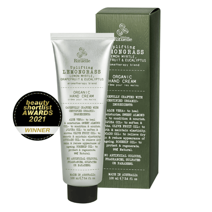 Hand Cream - Urban Rituelle - Urban Rituelle Organic Hand Cream - Lemongrass, Lemon Myrtle, Grapefruit & Eucalyptus 100mL - The Gift Company