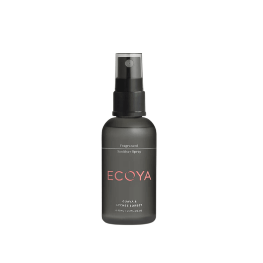 Hand Sanitizer - Ecoya - ECOYA Guava & Lychee Sorbet Fragranced Sanitiser Spray 65ml - The Gift Company
