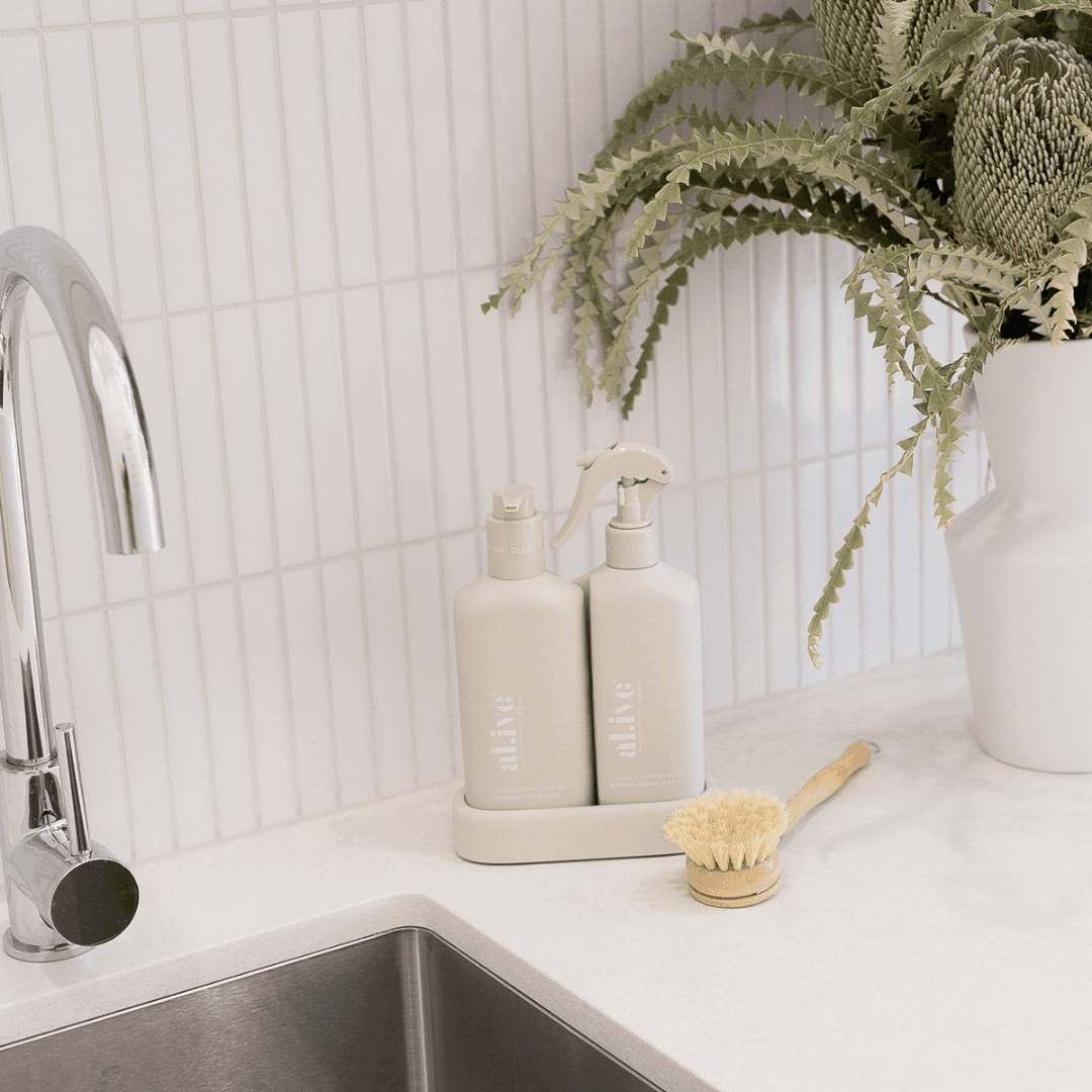Hand Wash & Dishwashing Liquid - Al.ive - al.ive Hand Wash & Dishwashing Liquid + Tray | Premium Kitchen Duo - The Gift Company