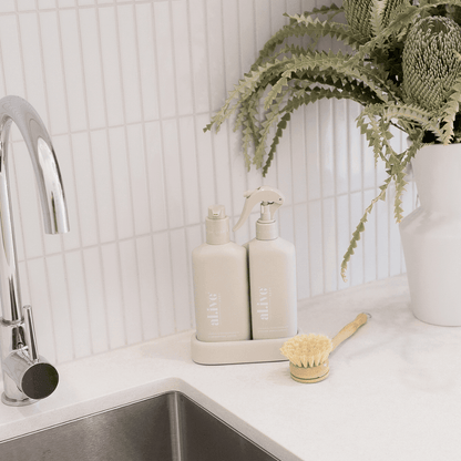 Hand Wash & Dishwashing Liquid - Al.ive - al.ive Hand Wash & Dishwashing Liquid + Tray | Premium Kitchen Duo - The Gift Company