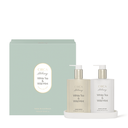 Hand Wash & Hand Cream Duo - Circa - CIRCA Hand Wash & Hand Cream Duo - White Tea & Wild Mint - The Gift Company