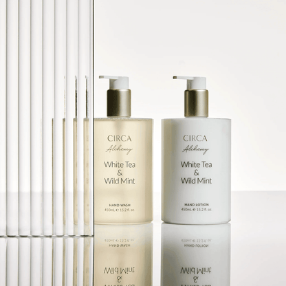 Hand Wash & Hand Cream Duo - Circa - CIRCA Hand Wash & Hand Lotion Duo - White Tea & Wild Mint - The Gift Company
