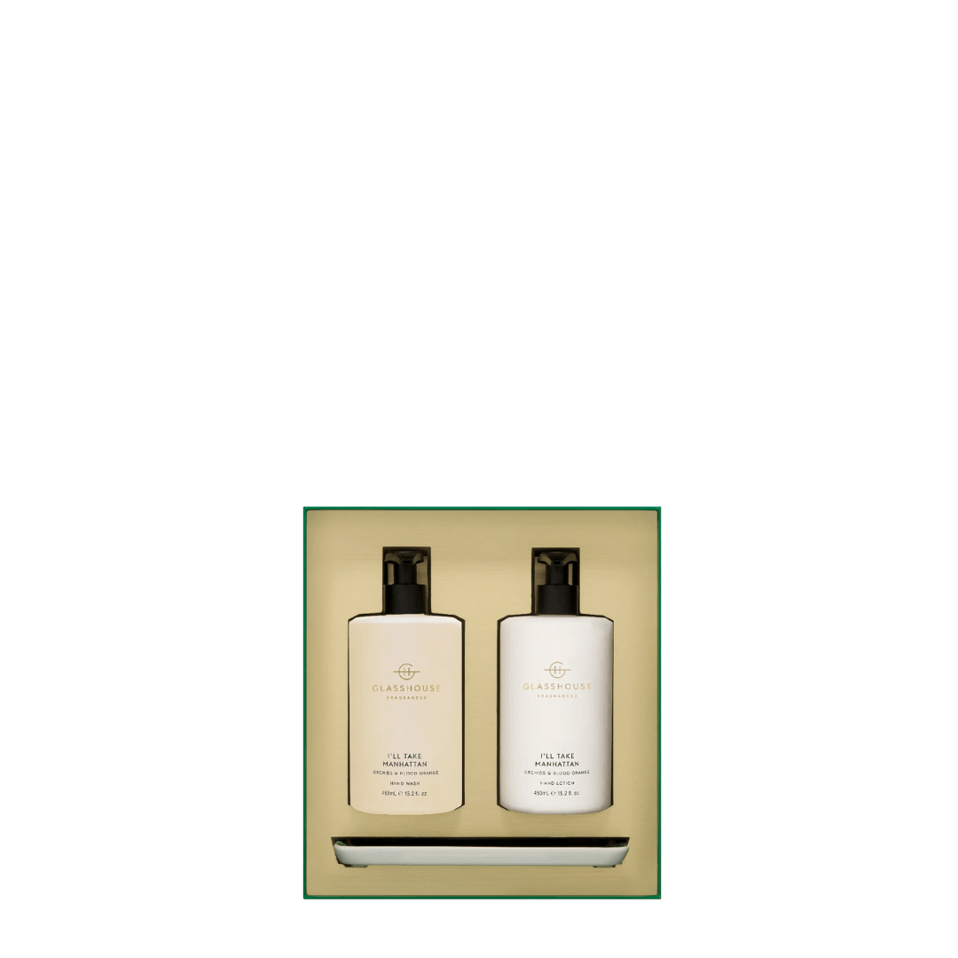 Hand Wash & Hand Cream Duo - Glasshouse - Glasshouse Fragrances I'll Take Manhattan Hand Care Duo - The Gift Company