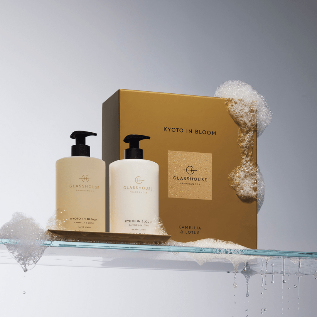 Hand Wash & Hand Cream Duo - Glasshouse - Glasshouse Fragrances Kyoto in Bloom Hand Care Duo - The Gift Company