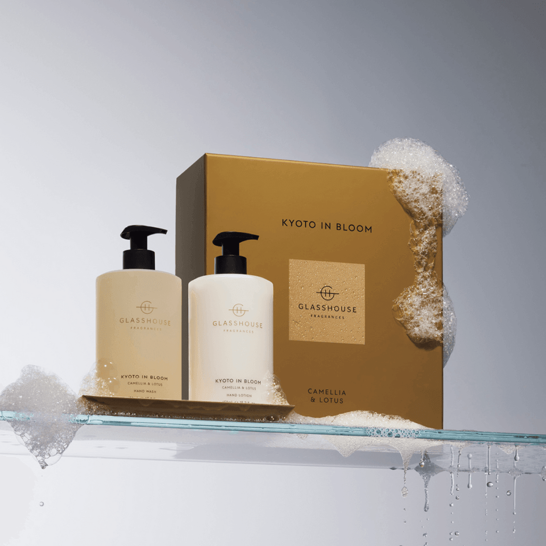Hand Wash & Hand Cream Duo - Glasshouse - Glasshouse Fragrances Kyoto in Bloom Hand Care Duo - The Gift Company