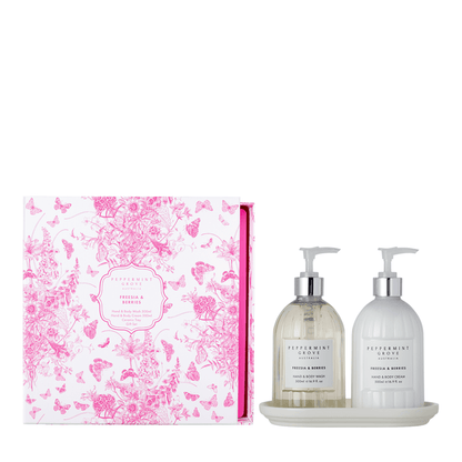 Hand Wash & Hand Cream Duo - Peppermint Grove - Peppermint Grove Hand Wash & Hand Cream Duo - Freesia & Berries - The Gift Company