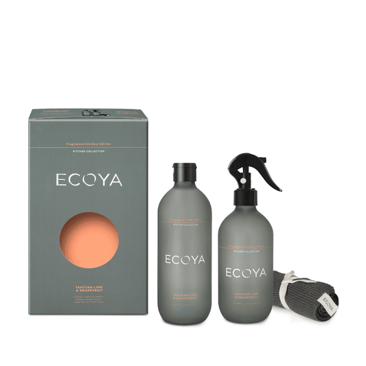 Hand Wash - Ecoya - ECOYA Tahitian Lime & Grapefruit Kitchen Gift Set - The Gift Company