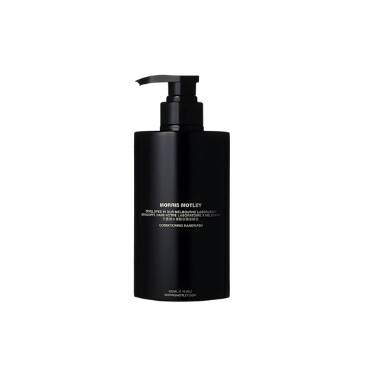 Hand Wash - Morris Motley - Morris Motley Papyrus Conditioning Handwash Black Glass Canister 500mL - The Gift Company