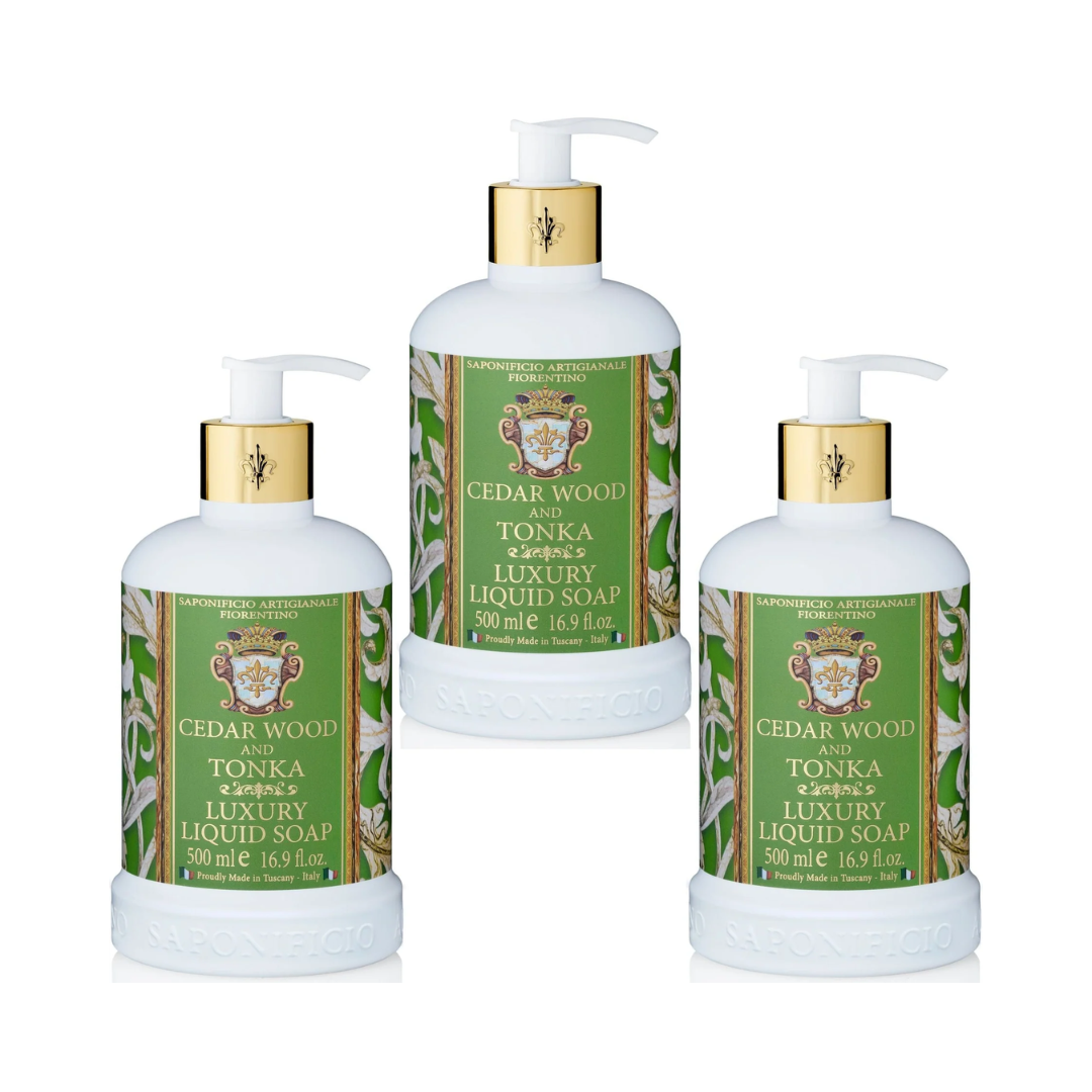 Hand Wash - Saponificio Artigianale Fiorentino - Casa Amalfi Summer in Sorrento Body Soap A Citrus Love Affair Set of 3 x 150g - The Gift Company