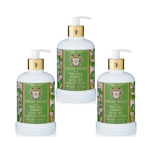 Hand Wash - Saponificio Artigianale Fiorentino - Casa Amalfi Summer in Sorrento Body Soap A Citrus Love Affair Set of 3 x 150g - The Gift Company
