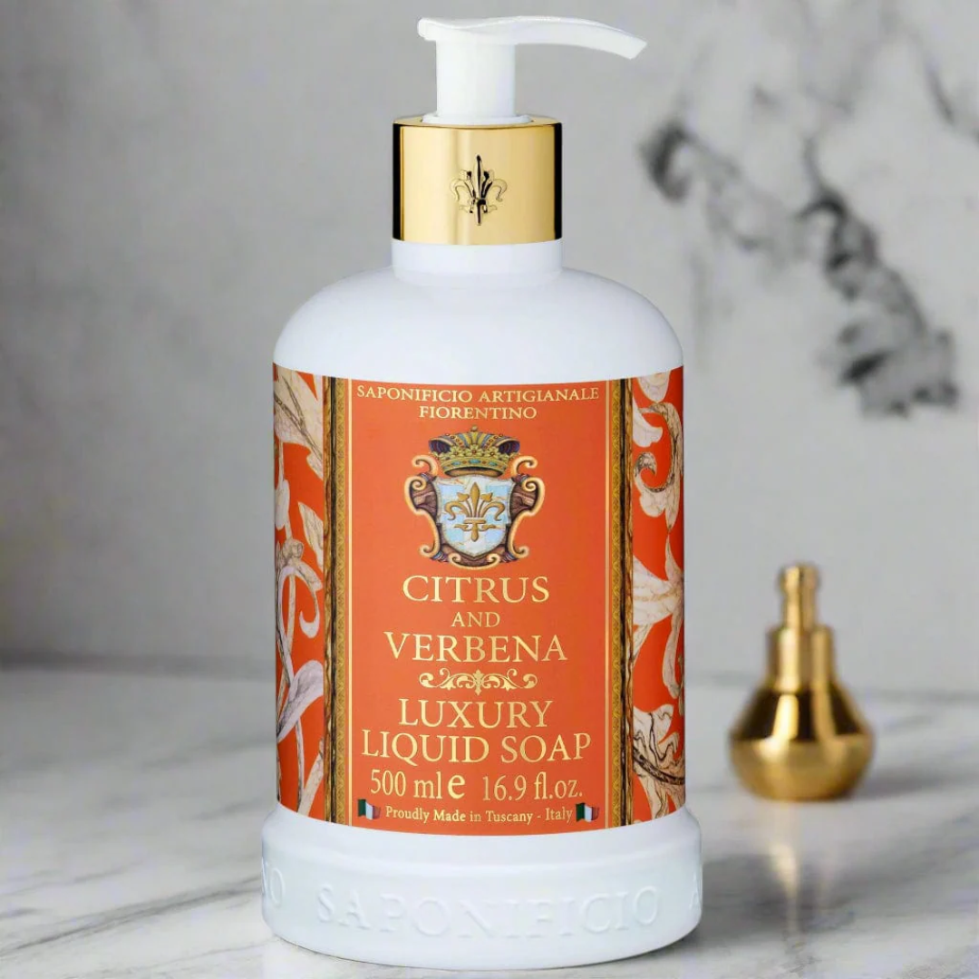 Hand Wash - Saponificio Artigianale Fiorentino - Saponificio Artigianale Fiorentino Citrus & Verbena Hand Wash Set of 3 x 500mL - The Gift Company