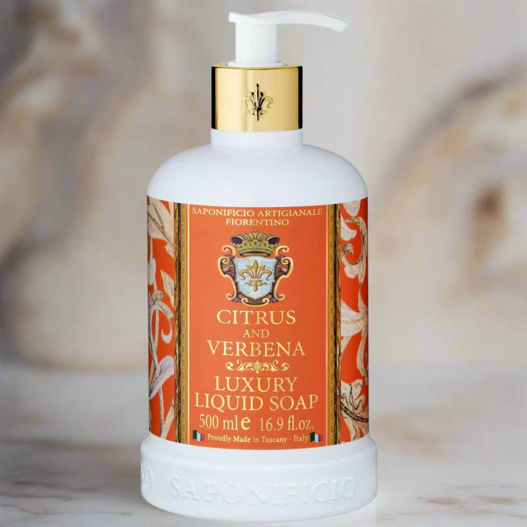 Hand Wash - Saponificio Artigianale Fiorentino - Saponificio Artigianale Fiorentino Citrus & Verbena Hand Wash Set of 3 x 500mL - The Gift Company