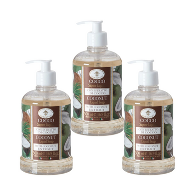 Saponificio Artigianale Fiorentino Coconut Hand Wash Bundle Set 3 x 500ml