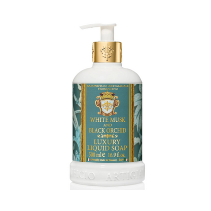 Hand Wash - Saponificio Artigianale Fiorentino - Saponificio Artigianale Fiorentino Hand Wash White Musk & Black Orchid 500mL - The Gift Company
