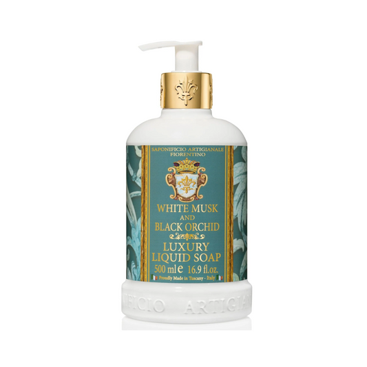 Hand Wash - Saponificio Artigianale Fiorentino - Saponificio Artigianale Fiorentino Hand Wash White Musk & Black Orchid 500mL - The Gift Company