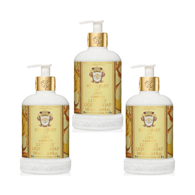 Saponificio Artigianale Fiorentino Kumquat & Lime Hand Wash Set of 3 x 500mL