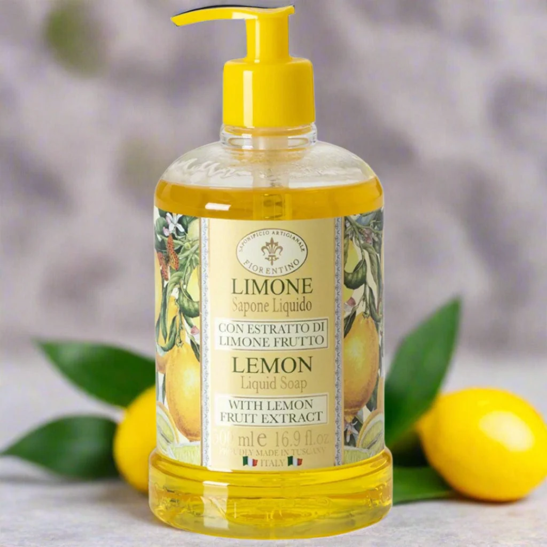 Hand Wash - Saponificio Artigianale Fiorentino - Saponificio Artigianale Fiorentino Lemon Hand Wash Bundle Set of 3 x 500ml - The Gift Company