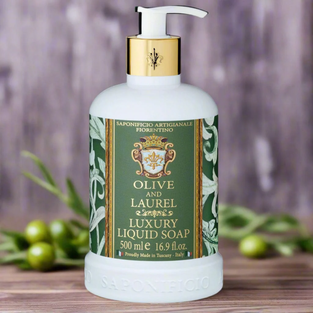 Hand Wash - Saponificio Artigianale Fiorentino - Saponificio Artigianale Fiorentino Olive & Laurel Hand Wash Set of 3 x 500mL - The Gift Company